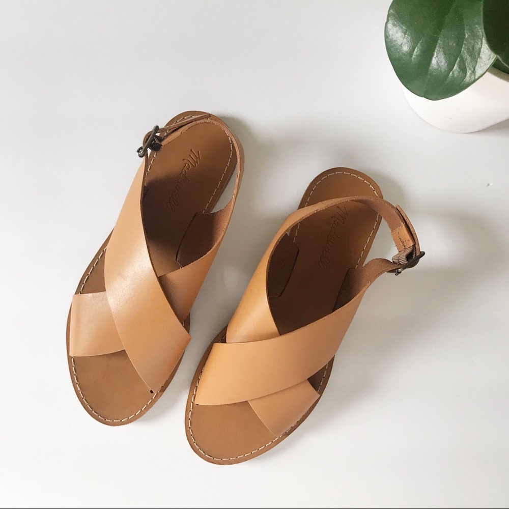 Madewell Boardwalk Crossover Slingback Sandal, 7.5
